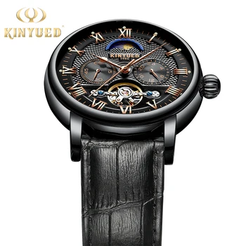 KINYUED Moon Phase Mens Automatic Watches Top Brand Luxury 2019 Leather Strap Mechanical Alarm Wristwatch relojes automaticos
KINYUED Moon Phase Mens Automatic Watches Top Brand Luxury 2019 Leather Strap Mechanical Alarm Wristwatch relojes automaticos