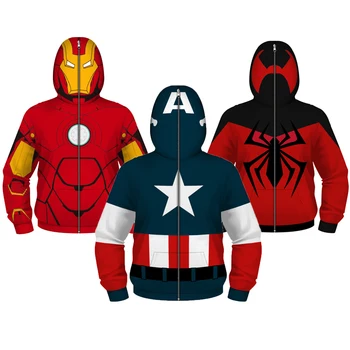 The Avengers Kids Jacket Cosplay Captain America Boys jacket Spiderman Hoodies Zipper Sweater Iron Man Boys Coat Kid Clothes
The Avengers Kids Jacket Cosplay Captain America Boys jacket Spiderman Hoodies Zipper Sweater Iron Man Boys Coat Kid Clothes
