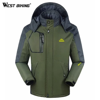 WEST BIKING Winter Men Fleece Windbreaker Outdoor Sport Hooded Windproof Waterproof Warm Cycling MTB Hiking Climbing Jacket
WEST BIKING Winter Men Fleece Windbreaker Outdoor Sport Hooded Windproof Waterproof Warm Cycling MTB Hiking Climbing Jacket