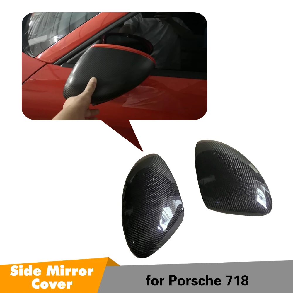 Carbon Fiber Auto Side Mirror Covers Trims Fender for Porsche 718 Boxster Cayman 2 Door Convertible Hatchback Coupe 2017 2018
Carbon Fiber Auto Side Mirror Covers Trims Fender for Porsche 718 Boxster Cayman 2 Door Convertible Hatchback Coupe 2017 2018