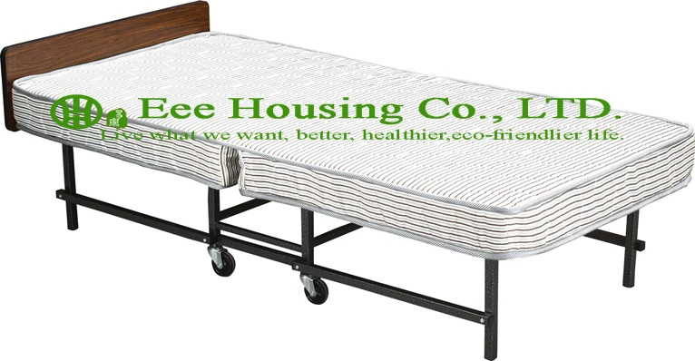 Hotel Extra Folding Bed,15cm mattress Beds for Hotel guest room single size roll away folding hotel extra bed