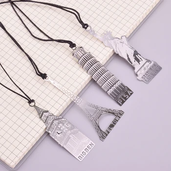 1 X Europe Building tower bookmark cute stationery metal bookmarks for book holder school supplies papelaria
1 X Europe Building tower bookmark cute stationery metal bookmarks for book holder school supplies papelaria