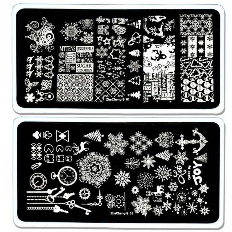 1PC 6.5x12.5cm 2018 New Christmas Nail Art Template Snow Tree Reindeer Mix Design DIY Polish Image Nail Stamping Plates ZCS0158#
1PC 6.5x12.5cm 2018 New Christmas Nail Art Template Snow Tree Reindeer Mix Design DIY Polish Image Nail Stamping Plates ZCS0158#