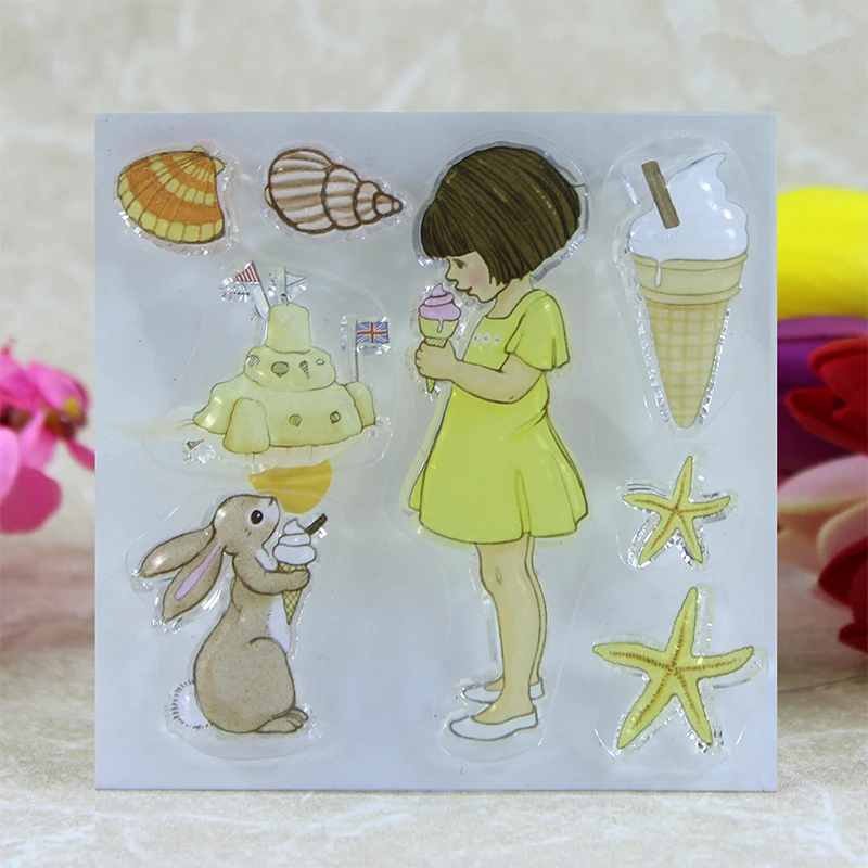 YLCS168 Ice Cream Girl Silicone Clear Stamps For Scrapbooking DIY Album Paper Cards Decoration Embossing Rubber Stamp 10x10cm
YLCS168 Ice Cream Girl Silicone Clear Stamps For Scrapbooking DIY Album Paper Cards Decoration Embossing Rubber Stamp 10x10cm