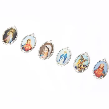 Catholic Religious Church Medals Saints Spacer Beads Pendants Alloy Handmade Jewelry L1706 18pcs 14x11.4mm Antique Silver
Catholic Religious Church Medals Saints Spacer Beads Pendants Alloy Handmade Jewelry L1706 18pcs 14x11.4mm Antique Silver