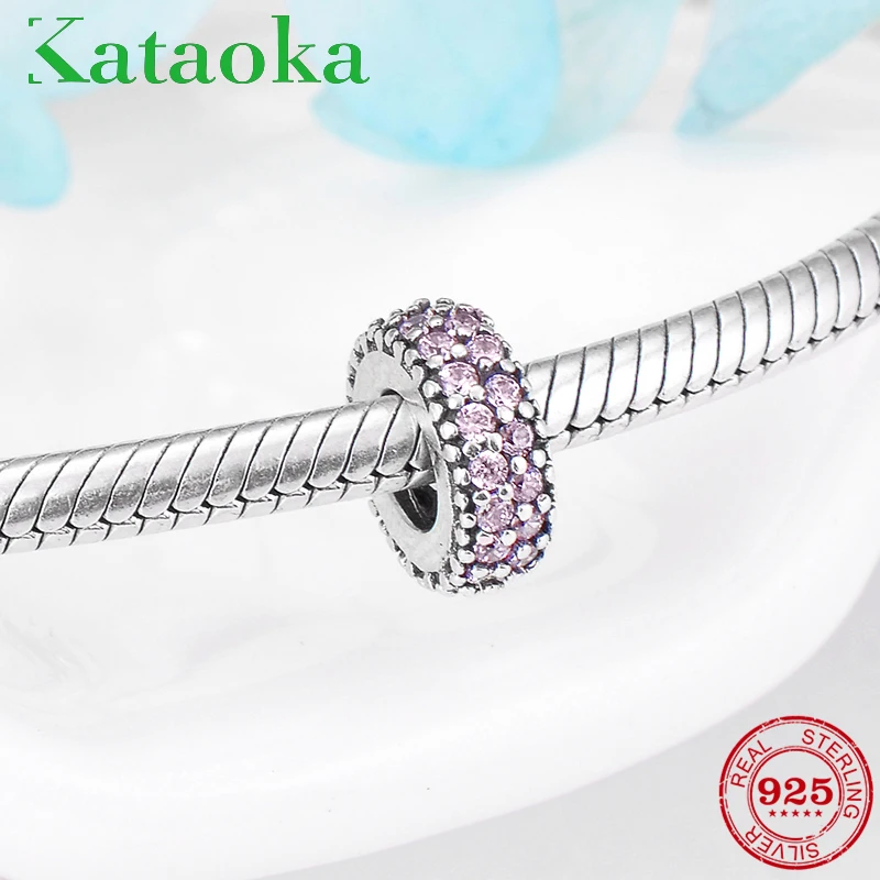 100% Real 925 Sterling Silver sparking pink CZ spacers beads for fashion jewelry making Fit Original Pandora Charm DIY Bracelet
100% Real 925 Sterling Silver sparking pink CZ spacers beads for fashion jewelry making Fit Original Pandora Charm DIY Bracelet