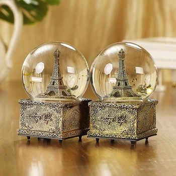 Eiffel Tower Model boite a musique Unique caja musical Cute Creative Home Decor Crystal Ball Children Birthday Gift Music Box
Eiffel Tower Model boite a musique Unique caja musical Cute Creative Home Decor Crystal Ball Children Birthday Gift Music Box
