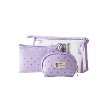2019 new large capacity small crown transparent PVC cosmetic bag three-piece travel portable wash bag hand-held cosmetic bag
2019 new large capacity small crown transparent PVC cosmetic bag three-piece travel portable wash bag hand-held cosmetic bag