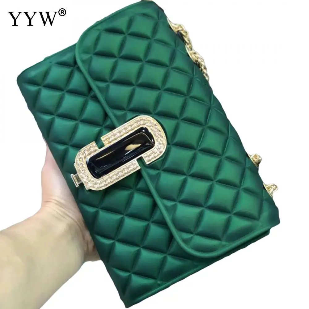 Green Bolsa Borracha Women Rubber Bags Fashion Dull Polish Argyle Handbag Silicone Summer Shoulder Handbags Bolsa Feminina 2019
Green Bolsa Borracha Women Rubber Bags Fashion Dull Polish Argyle Handbag Silicone Summer Shoulder Handbags Bolsa Feminina 2019