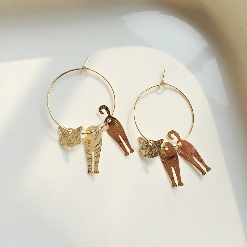 Timeless Wonder Cutout Cartoon Cat Through Drop Earrings Gift Party Girl Sassy Trendy Fashion Simple rock Korean Japan top 9522
Timeless Wonder Cutout Cartoon Cat Through Drop Earrings Gift Party Girl Sassy Trendy Fashion Simple rock Korean Japan top 9522