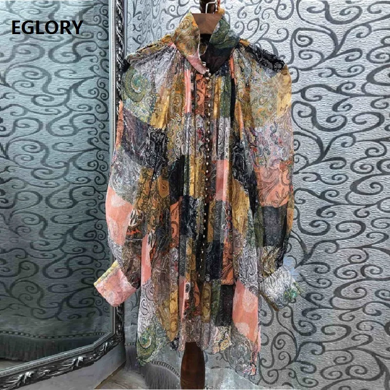 New 2019 Chic Fashion Blouse Shirts Plus Size Tops Women Stand Neck Vintage Print Golden Buttons Long Sleeve Silk Shirts Female
New 2019 Chic Fashion Blouse Shirts Plus Size Tops Women Stand Neck Vintage Print Golden Buttons Long Sleeve Silk Shirts Female