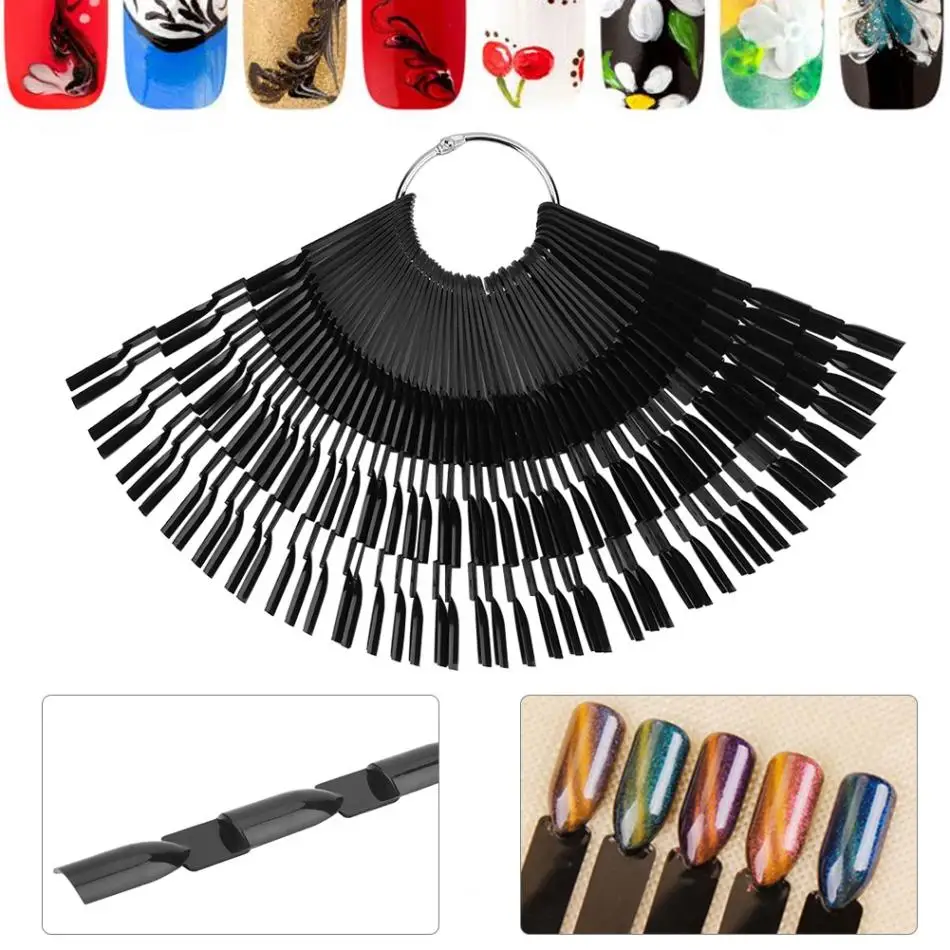 150Tips 50Tips/Pack Nail Polish Palette Color Chart Gel Design Board Nail Stick Polish Display Card Practice Fan Manicure Tool
150Tips 50Tips/Pack Nail Polish Palette Color Chart Gel Design Board Nail Stick Polish Display Card Practice Fan Manicure Tool