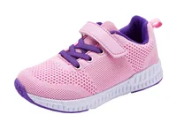 2018 Hot Sale Girls Mesh Breathable Sneakers Boys Sport Shoes Little Kid Big Kids Students Childrens Shoes Pink Color image