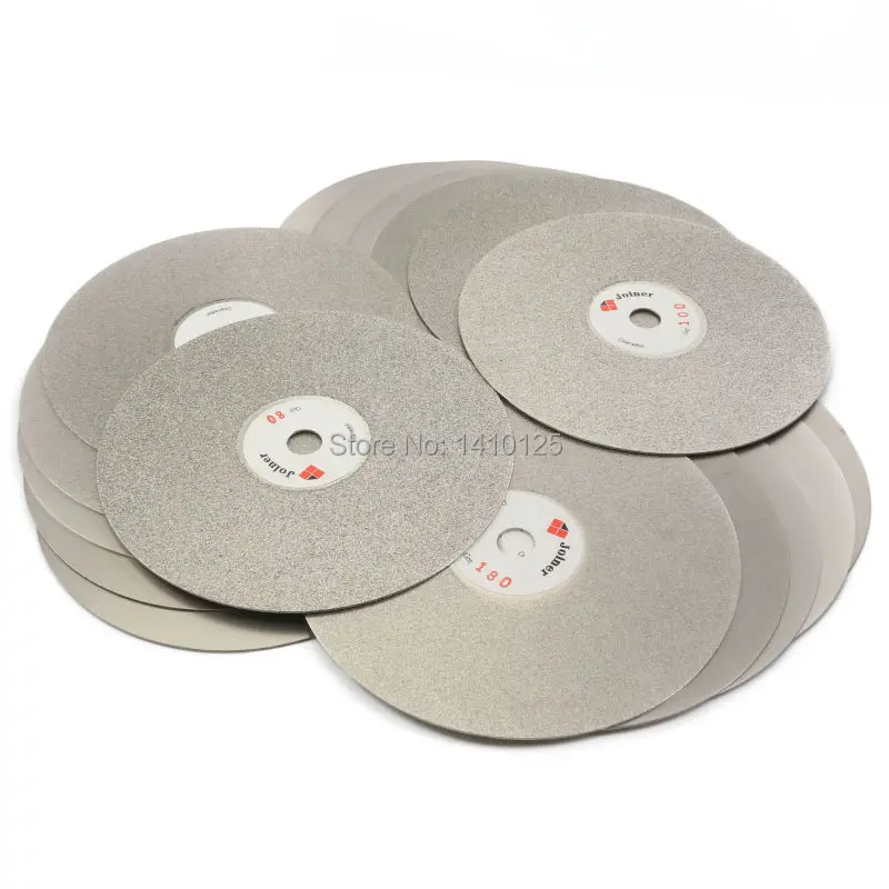 10PCS 6" inch Grit 80-3000 Coarse To Fine Diamond Grinding Disc Coated Flat Lap Disk Abrasive Wheel Lapidary Tools Gemstone Rock
10PCS 6" inch Grit 80-3000 Coarse To Fine Diamond Grinding Disc Coated Flat Lap Disk Abrasive Wheel Lapidary Tools Gemstone Rock