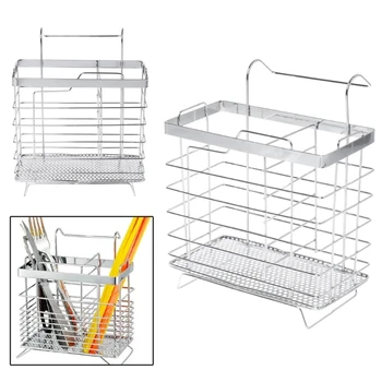 Metal Hanging Cutlery Holder Drainer Spoon Fork Chopsticks Storage Basket Rack Kitchen Accessories Tools Organizer
Metal Hanging Cutlery Holder Drainer Spoon Fork Chopsticks Storage Basket Rack Kitchen Accessories Tools Organizer