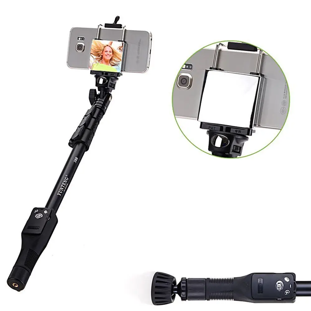 Photo Yunteng VCT-388 Self Stick Monopod Bluetooth Remote clip for camera DV Phone Holder
Photo Yunteng VCT-388 Self Stick Monopod Bluetooth Remote clip for camera DV Phone Holder