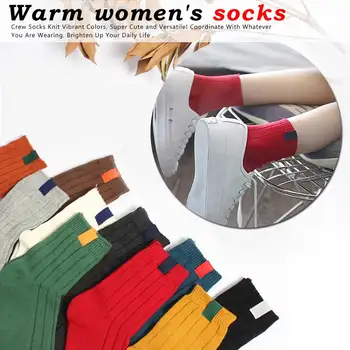 Female Lady Autumn Winter Cotton Socks Comfortable Warmer Knitting Striped Socks Black Red Green Blue etc
Female Lady Autumn Winter Cotton Socks Comfortable Warmer Knitting Striped Socks Black Red Green Blue etc