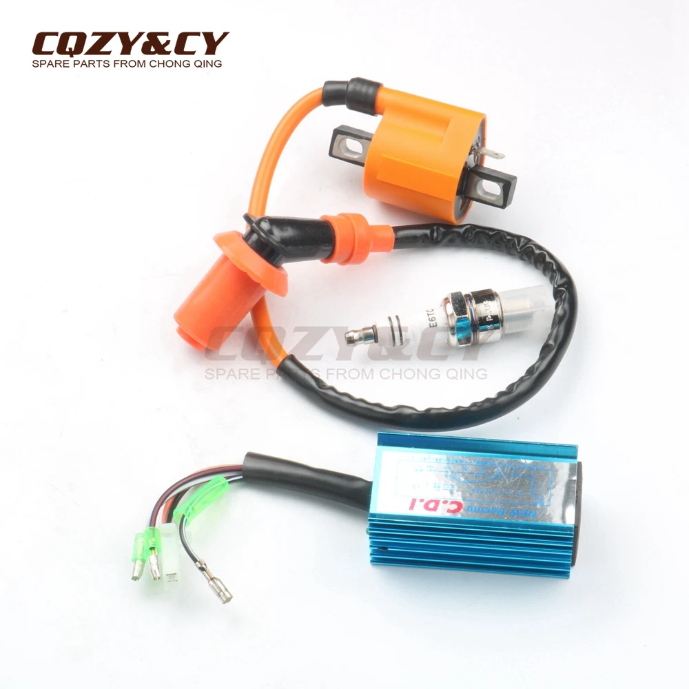 High Performance Racing CDI & spark plugs & Ignition Coil for JOG 50cc-90cc 1PE40QMB Scooter Moped 2 STROKE
High Performance Racing CDI & spark plugs & Ignition Coil for JOG 50cc-90cc 1PE40QMB Scooter Moped 2 STROKE