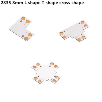 100pcs 2 Pin L T Cross Shape Angle Connector 8mm Strip Connectors For SMD 3528 2835 8mm Single Color LED Strip Lights
100pcs 2 Pin L T Cross Shape Angle Connector 8mm Strip Connectors For SMD 3528 2835 8mm Single Color LED Strip Lights