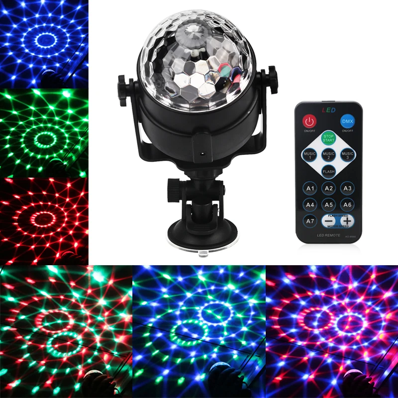 Mini RGB LED Crystal Magic Ball Stage Effect Lighting Lamp Bulb Sound Activated Projector Party Disco Club DJ Light Show Lumiere
Mini RGB LED Crystal Magic Ball Stage Effect Lighting Lamp Bulb Sound Activated Projector Party Disco Club DJ Light Show Lumiere