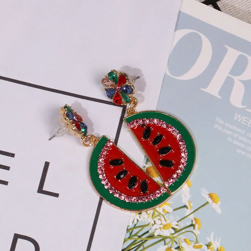 Watermelon Styling Earrings Premium Fruit Drop Ear Accessories Colorful Dangle Drop Earrings Jewelry Wedding Earings Fashion
Watermelon Styling Earrings Premium Fruit Drop Ear Accessories Colorful Dangle Drop Earrings Jewelry Wedding Earings Fashion