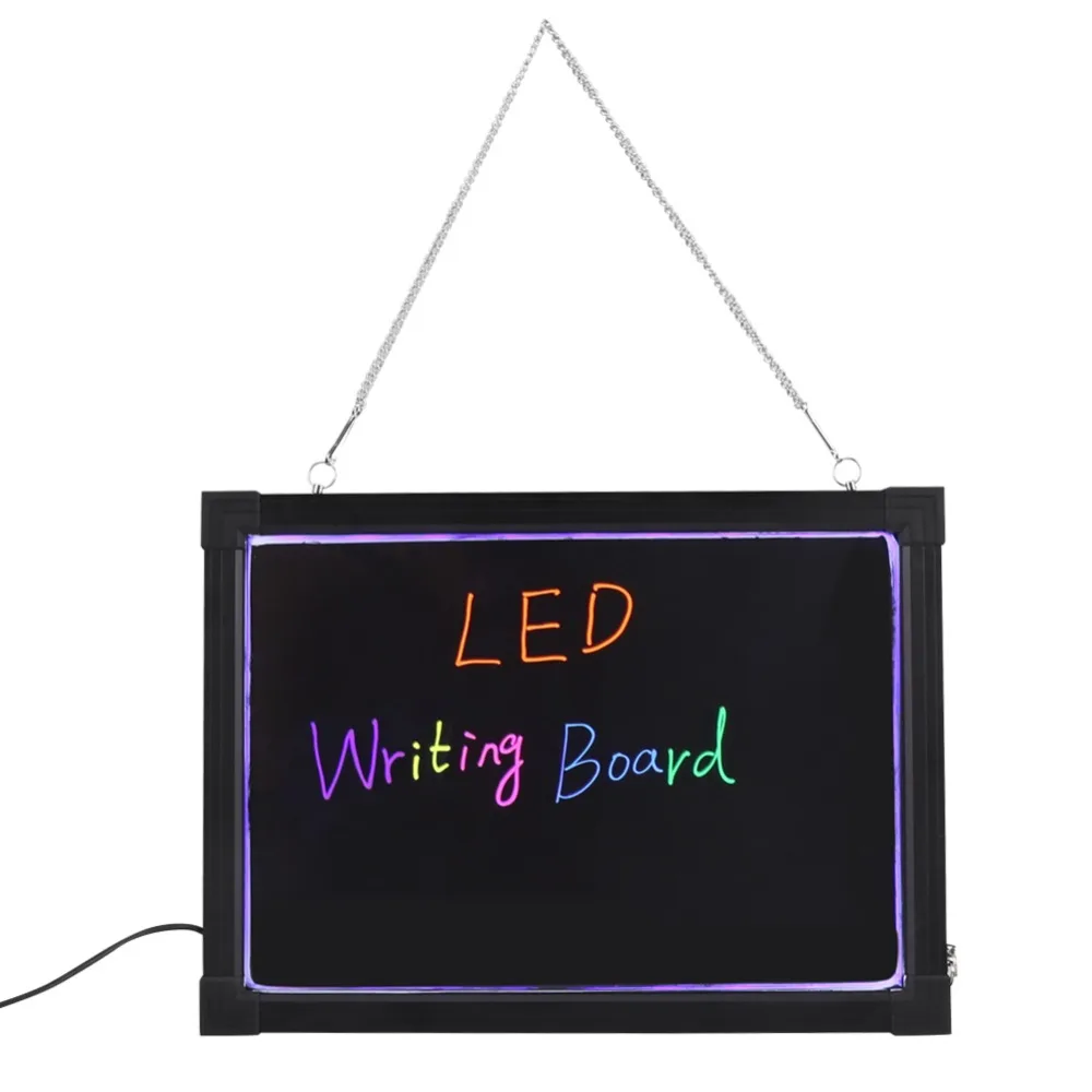 Erasable LED Light Drawing Board Message Advertizing Sign Writing Panel with Highlighter Remote Hanging Vhain Kit 110V to 240V
Erasable LED Light Drawing Board Message Advertizing Sign Writing Panel with Highlighter Remote Hanging Vhain Kit 110V to 240V