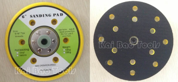 150mm Sanding Backup Pad 15 Holes 6inch Sander Back Up Pad Hook and Loop Face 5/16 Thread M8 Backup Pad
150mm Sanding Backup Pad 15 Holes 6inch Sander Back Up Pad Hook and Loop Face 5/16 Thread M8 Backup Pad