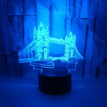 Creative 3D Night Light Usb Colorful Tower Bridge Shape Led Lampara Bedroom Bedside Sleep Light Building Table Lamp 7 Colors
Creative 3D Night Light Usb Colorful Tower Bridge Shape Led Lampara Bedroom Bedside Sleep Light Building Table Lamp 7 Colors