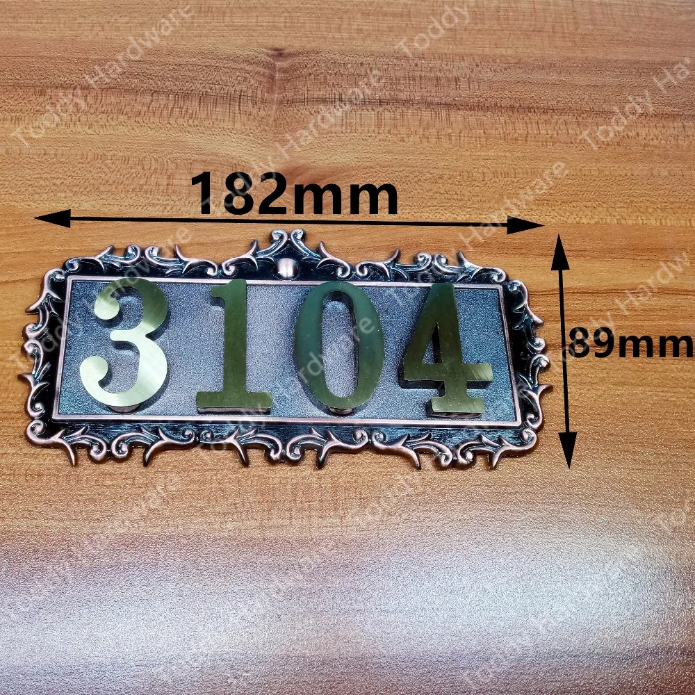 4 Digits European Style Pure copper house number card Villa apartment number four digits
4 Digits European Style Pure copper house number card Villa apartment number four digits
