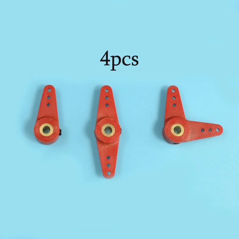4PCS High Strength Aperture 4mm Rocker Arms Red Rudder Rocker Single/Straight/L-type Steering Arm for DIY RC Boat Rudder Parts
4PCS High Strength Aperture 4mm Rocker Arms Red Rudder Rocker Single/Straight/L-type Steering Arm for DIY RC Boat Rudder Parts