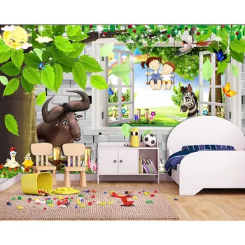 Children's Room Wall Papers 3D Cartoon Animal Photo Wall Paper Mural Home Decor Kids Pintado Self Adhesive Vinyl/ Silk Wallpaper
Children's Room Wall Papers 3D Cartoon Animal Photo Wall Paper Mural Home Decor Kids Pintado Self Adhesive Vinyl/ Silk Wallpaper