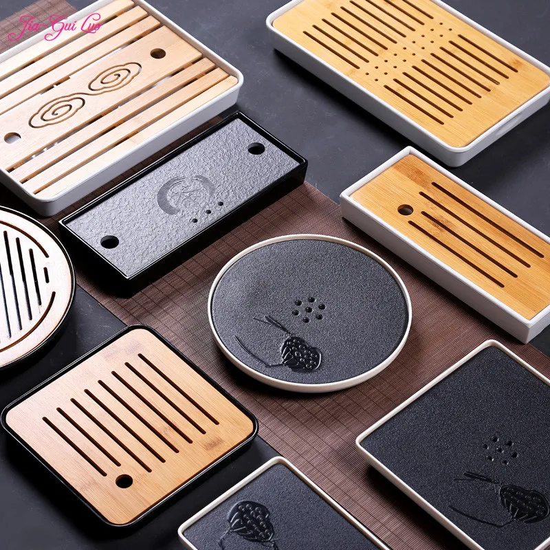 JIA-GUI LUO Rectangular and Round Kung Fu Tea Melamine Bamboo Water Tea Ceremony Container Storage Tray Tea Set F003
JIA-GUI LUO Rectangular and Round Kung Fu Tea Melamine Bamboo Water Tea Ceremony Container Storage Tray Tea Set F003