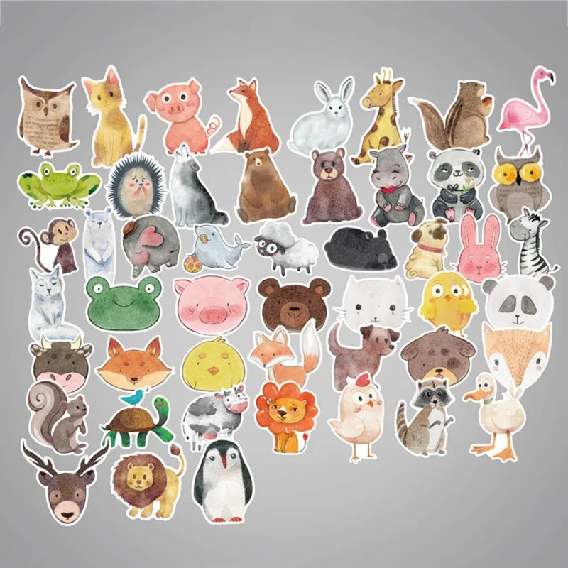 50Pcs/set Cut Animal Stickers Mixed Funny Cartoon Decals Luggage Laptop Computers Bicycles DIY Waterproof Stickers
50Pcs/set Cut Animal Stickers Mixed Funny Cartoon Decals Luggage Laptop Computers Bicycles DIY Waterproof Stickers