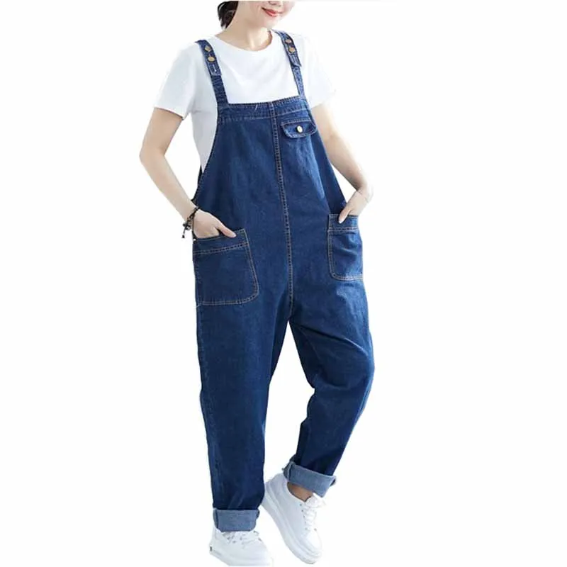Fashion Plus size 5XL-8XL Denim Jumpsuits Overalls Women Adjustable Sling Jeans Female Loose Casual Harem Pants Rompers G185
Fashion Plus size 5XL-8XL Denim Jumpsuits Overalls Women Adjustable Sling Jeans Female Loose Casual Harem Pants Rompers G185