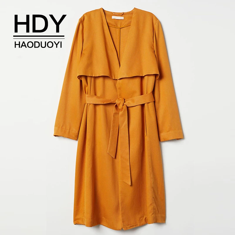 HDY Haoduoyi New Arrival Stylish Simplicity Solid Color Front And Rear Loose-leaf Belt Temperament Oblique Pocket Windbreaker
HDY Haoduoyi New Arrival Stylish Simplicity Solid Color Front And Rear Loose-leaf Belt Temperament Oblique Pocket Windbreaker