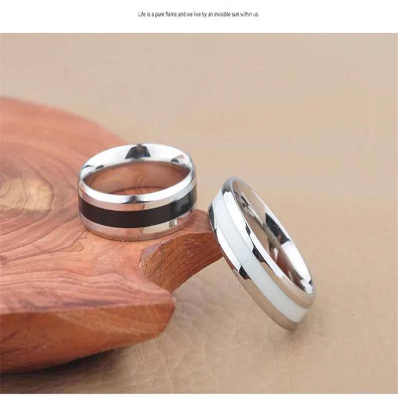 Stainless Steel Ring For Men Silver And Black Ring For Women Tungsten Rings Silver Wedding Accessories Rings For Couple Gifts
Stainless Steel Ring For Men Silver And Black Ring For Women Tungsten Rings Silver Wedding Accessories Rings For Couple Gifts