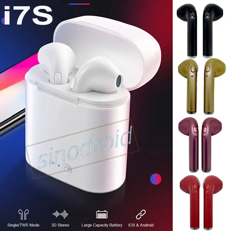 80pcs Wireless Bluetooth Earphone i7S TWS Twins in-Ear Stereo Earbuds For Android iPhone With Charging Case Multi Colors
80pcs Wireless Bluetooth Earphone i7S TWS Twins in-Ear Stereo Earbuds For Android iPhone With Charging Case Multi Colors