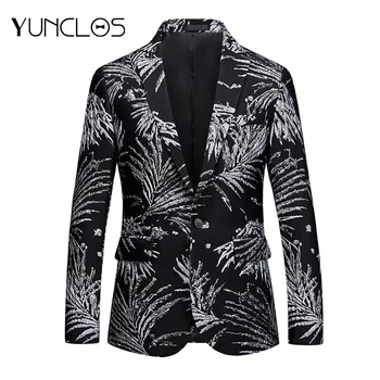 YUNCLOS Wedding Party Jacquard Suit Jacket For Men Printed Slim Blazers High Quality Casual Men's Suit Blazers Men Clothing
YUNCLOS Wedding Party Jacquard Suit Jacket For Men Printed Slim Blazers High Quality Casual Men's Suit Blazers Men Clothing