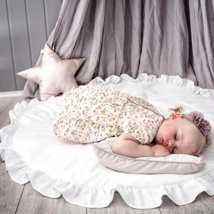 Nordic Newborn Baby Game Play Mat Toys Lace Cotton Crawling Round Floor Carpets Rug Thicken Kids Room Decoration Soft Blanket
Nordic Newborn Baby Game Play Mat Toys Lace Cotton Crawling Round Floor Carpets Rug Thicken Kids Room Decoration Soft Blanket