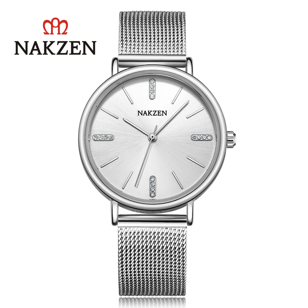 NAKZEN watch female student Korean version of the female diamond casual fashion new ladies quartz watch SS4203L
NAKZEN watch female student Korean version of the female diamond casual fashion new ladies quartz watch SS4203L
