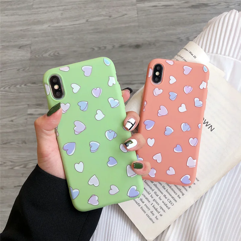 Love Heart Phone Case For iPhone XR Case Soft Silicone Solid Color Cover For iPhone X XS MAX 6 6s 7 8 plus Case 5 5s Se
Love Heart Phone Case For iPhone XR Case Soft Silicone Solid Color Cover For iPhone X XS MAX 6 6s 7 8 plus Case 5 5s Se