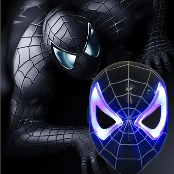 Black Spider-Man Cosplay LED Glowing Mask Figure Toy Anime Movie Spider-Man Children Party Cartoon Mask Juguetes Birthday Gift
Black Spider-Man Cosplay LED Glowing Mask Figure Toy Anime Movie Spider-Man Children Party Cartoon Mask Juguetes Birthday Gift