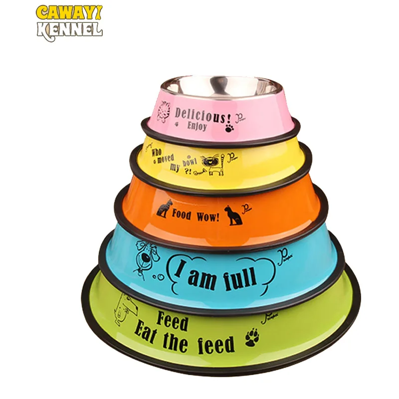 

CAWAYI KENNEL Dog Feeder Drinking Bowls for dogs Cats Pet Food Bowl comedero perro miska dla psa gamelle chien chat voerbak hond