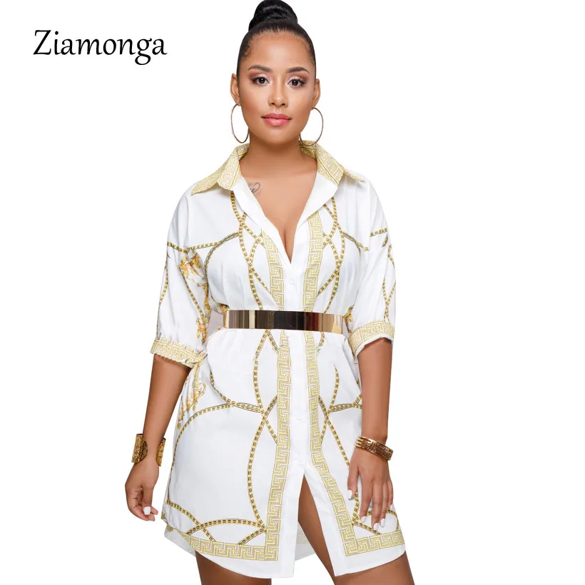 Ziamonga Plus Size XXXL Sexy Chain Print Shirt Dress Women Half Sleeve Wrap T Shirt Casual Dresses Elegant Maxi Party Dresses
Ziamonga Plus Size XXXL Sexy Chain Print Shirt Dress Women Half Sleeve Wrap T Shirt Casual Dresses Elegant Maxi Party Dresses