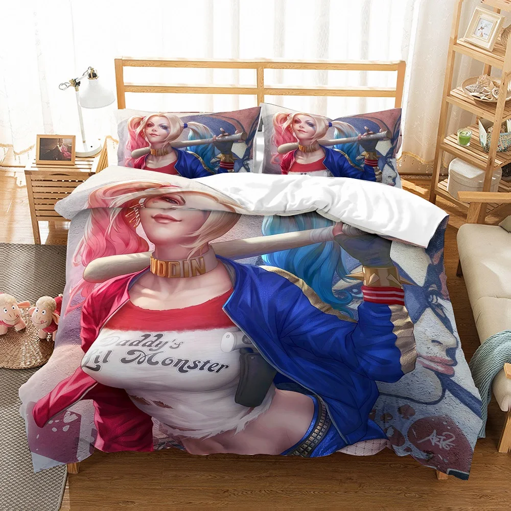 Suicide Squad Bed Linen Set The Joker 3D Print Bedding Set Clown Killer Microfiber Home Duvet Cover Set 3PCS with 2 Pillowcase
Suicide Squad Bed Linen Set The Joker 3D Print Bedding Set Clown Killer Microfiber Home Duvet Cover Set 3PCS with 2 Pillowcase