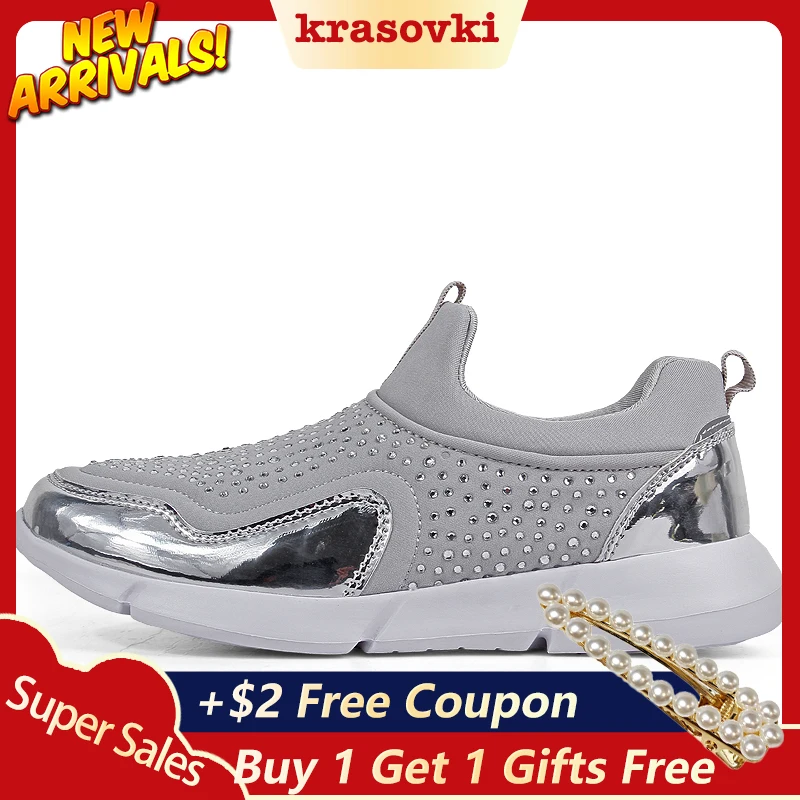 Krasovki Single Shoes Women Flat Bottom Fashion Rhinestone Dropshipping Slip on Breathable Round Toe Mesh Causal Single Shoes
Krasovki Single Shoes Women Flat Bottom Fashion Rhinestone Dropshipping Slip on Breathable Round Toe Mesh Causal Single Shoes