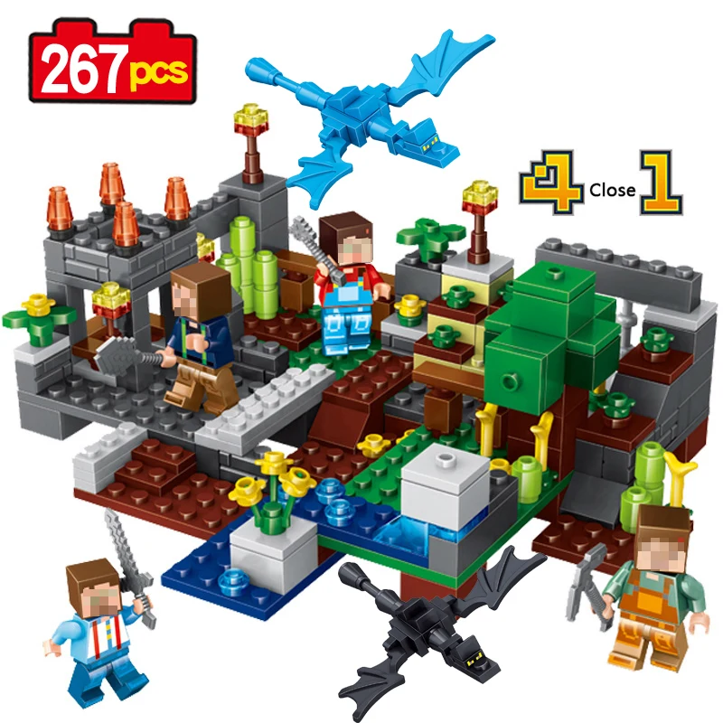 267pcs Minecraft Building Block Town group My World Steve Alex Creeper Skeleton Brick Educational toys hobbies gift
267pcs Minecraft Building Block Town group My World Steve Alex Creeper Skeleton Brick Educational toys hobbies gift
