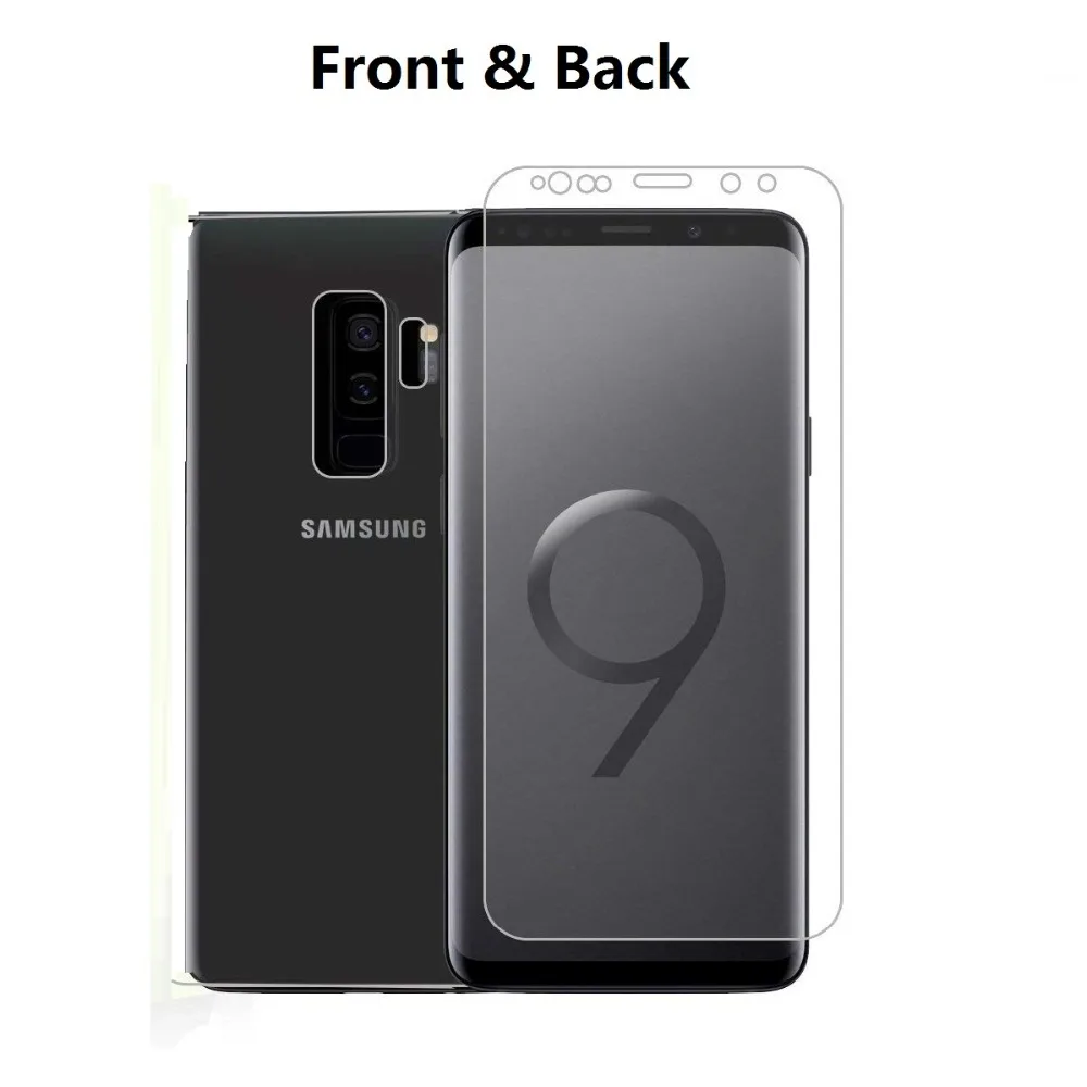 Front & Back Soft Hydrogel Film For Samsung Note 8 9 S8 S9 Plus Full Cover Screen Protector Galaxy S7 S6 Edge Not Glass | Мобильные