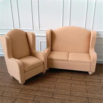 1:6 Miniature Khak soft Sofa for 30cm dolls kawaii mini double sofa dollhouse Furniture toy for children girls gifts customized
1:6 Miniature Khak soft Sofa for 30cm dolls kawaii mini double sofa dollhouse Furniture toy for children girls gifts customized