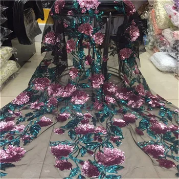 African Net Sequins Laces 5yard Latest Nigerian Laces 2019 pink green Sequin Fabric For Sewing Dress Tulle Lace Fabric
African Net Sequins Laces 5yard Latest Nigerian Laces 2019 pink green Sequin Fabric For Sewing Dress Tulle Lace Fabric